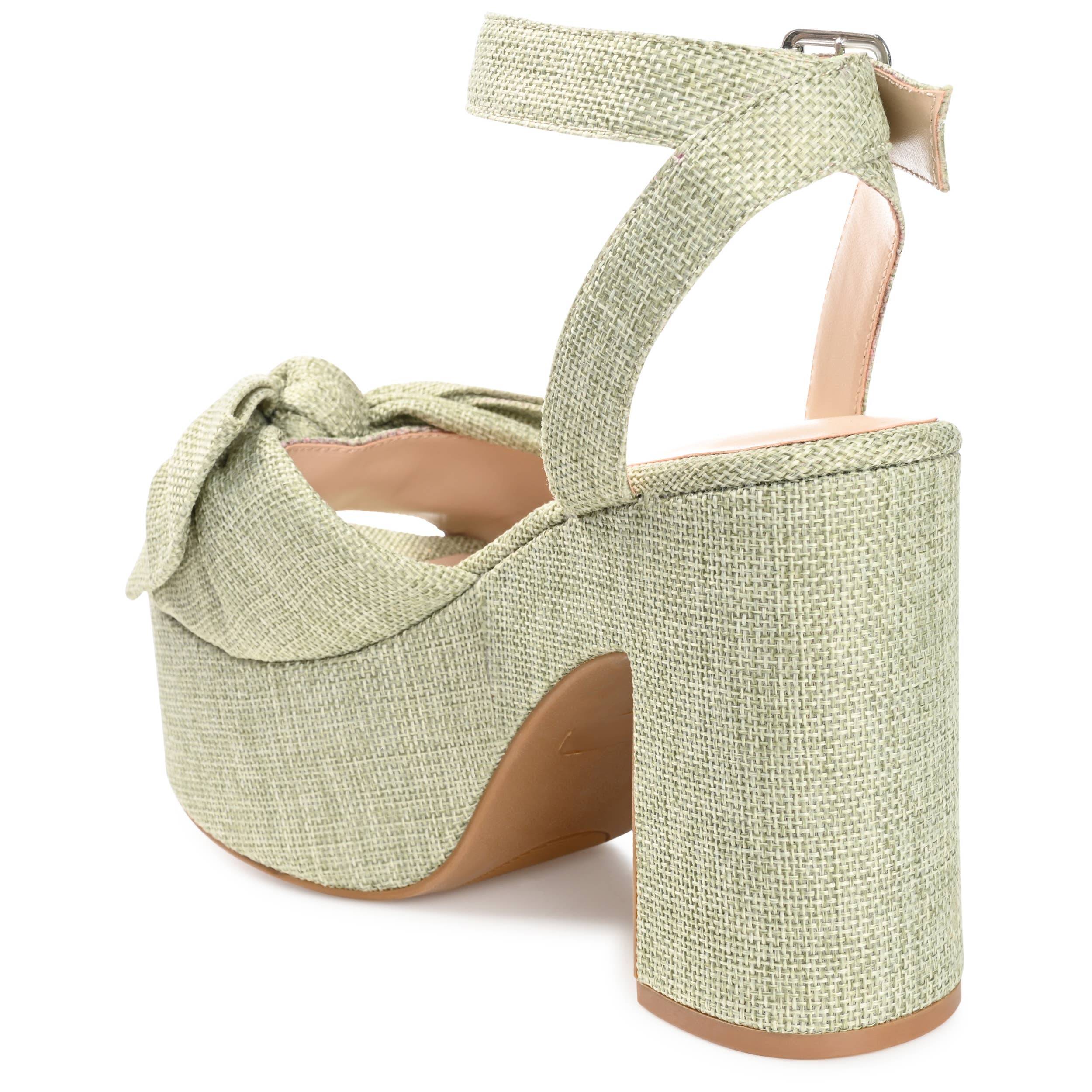 Journee - Wholesale Platform Heels - Women's - Zenni Block Heeled Sandals In Fabric14