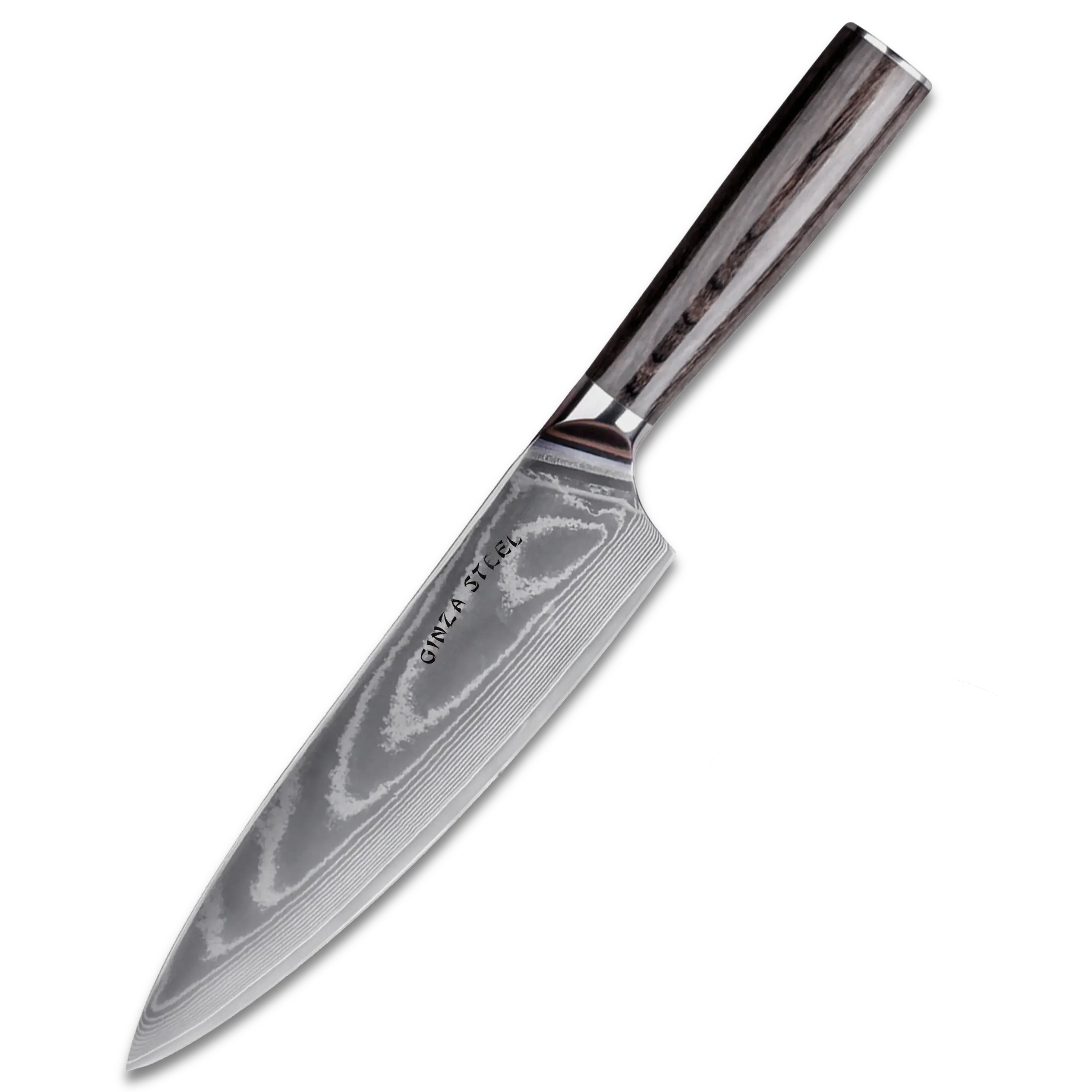 Ginza Steel - Wholesale Kitchen/Utility Knife - LUCIA 20 | Chef Knife 8Cr18Mov Steel Core / Pakka wood handle0