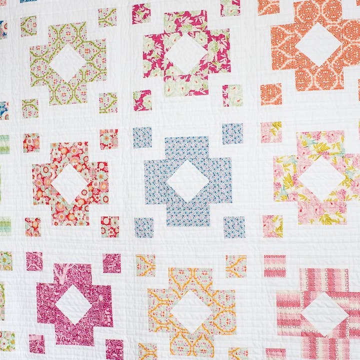 Quilty Love - Wholesale Craft Sewing Kit - Diamond Lanterns PAPER Quilt Pattern3