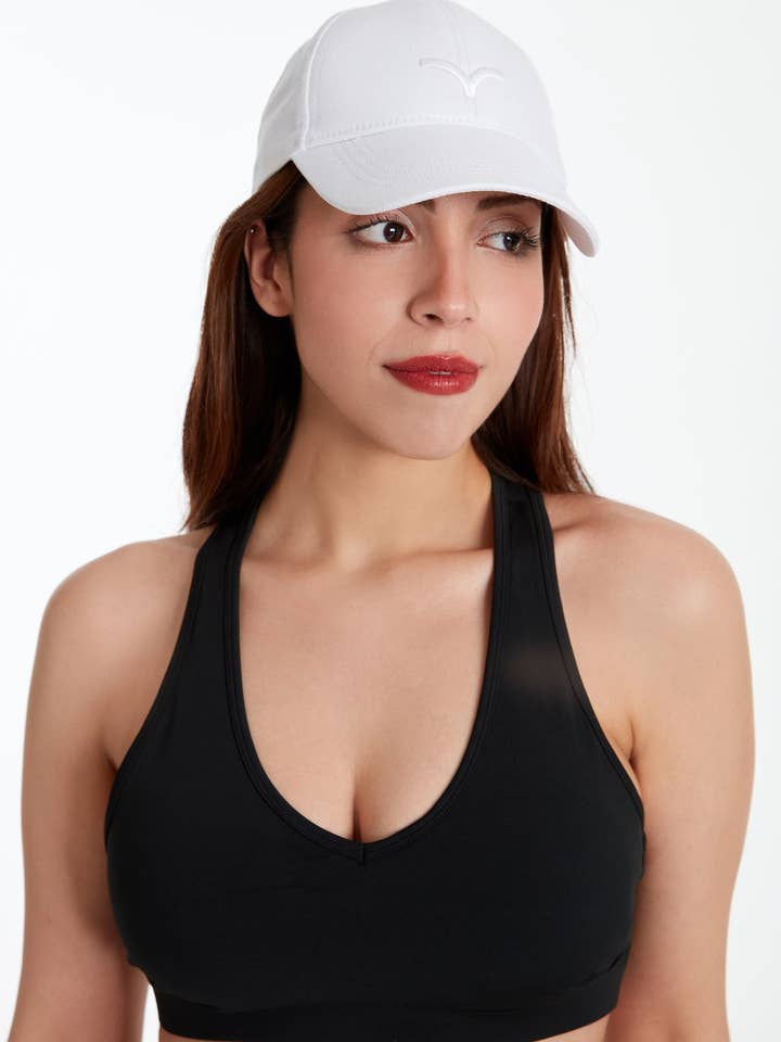 Baseballpet met stevige dop - wit voor wholesale door Birdiejay