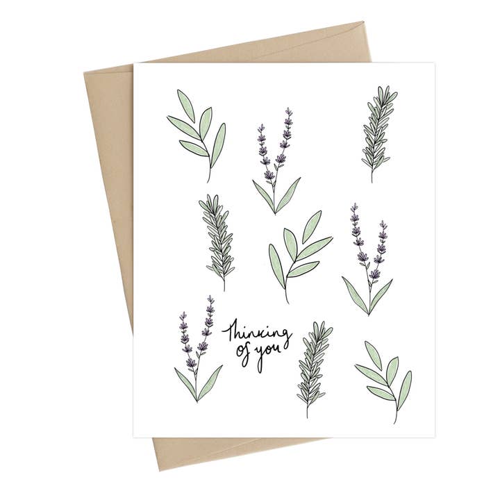 Little May Papery - Wholesale Thinking of You Card - Thinking of you herbs