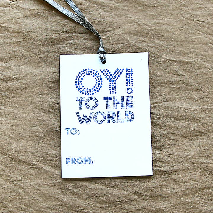 Oy Til Verden Tag - Sæt Af 8 for engroshandel hos Sky of Blue Cards