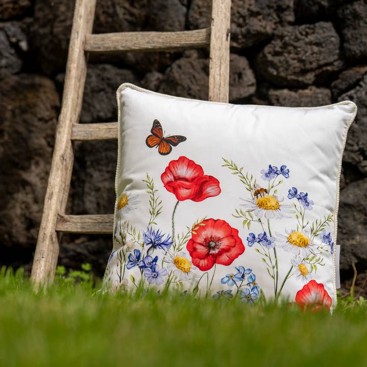 Housse de Coussin 45x45cm Fleurs des Champs pour la vente par Olivia Home