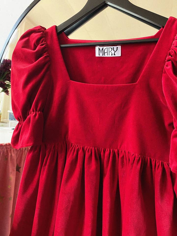 Julieta en terciopelo rojo para venta al por mayor de MARY