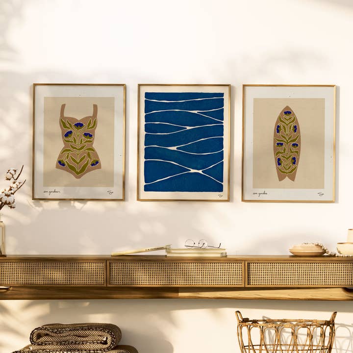 Mid Tide Design - Wholesale Art Print - Making Waves | Ocean Art Print