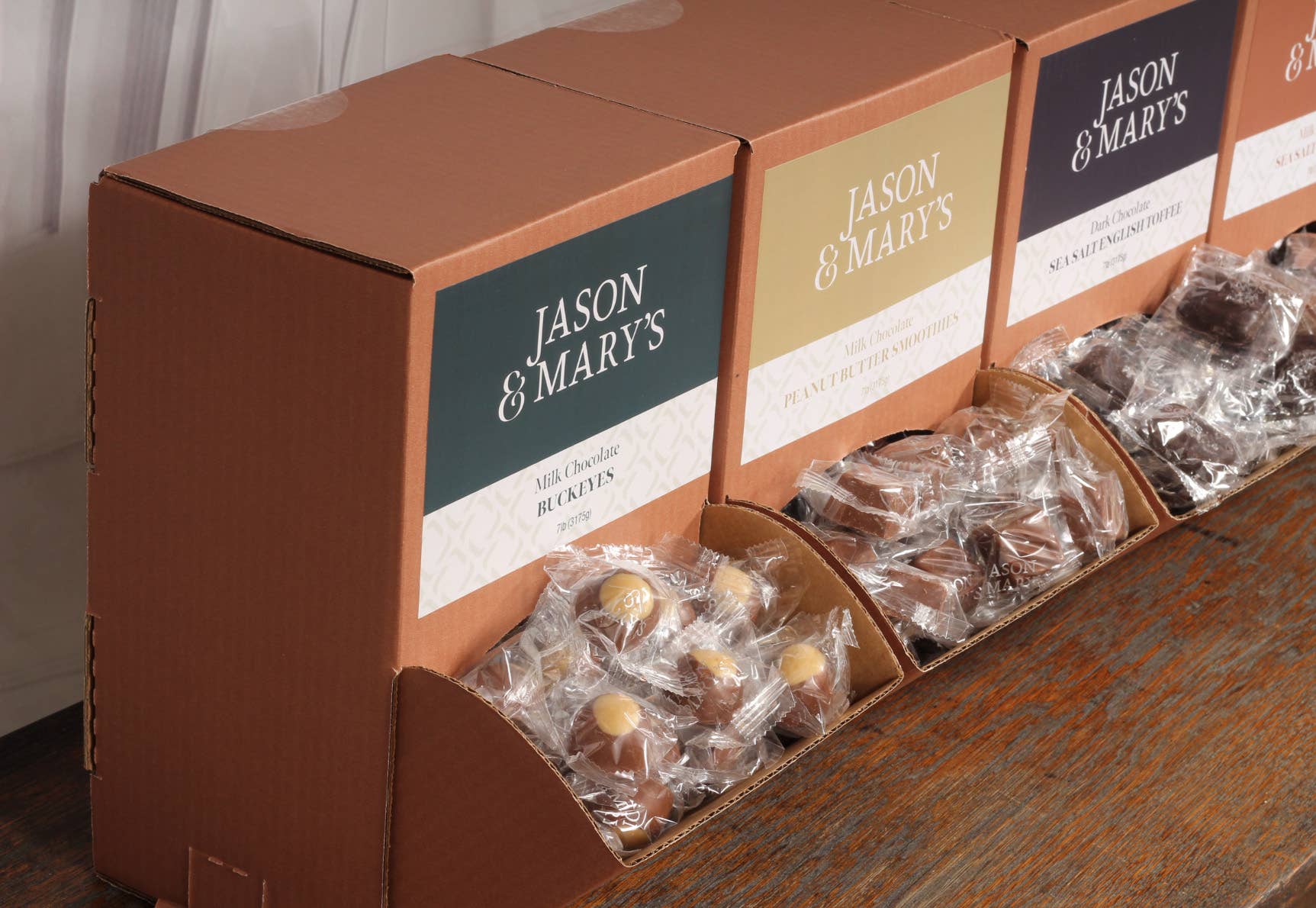 Coblentz Chocolate Company - Wholesale Chocolate Covered Sweets - Bite Sized Dark Sea Salt Caramels6