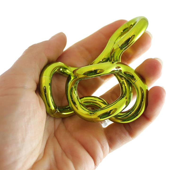 Curious Minds Toys - Wholesale Fidget Toy - Kids - 1 Tangle Jr Metallics Fidget Toy - Bendable Connected Curved2
