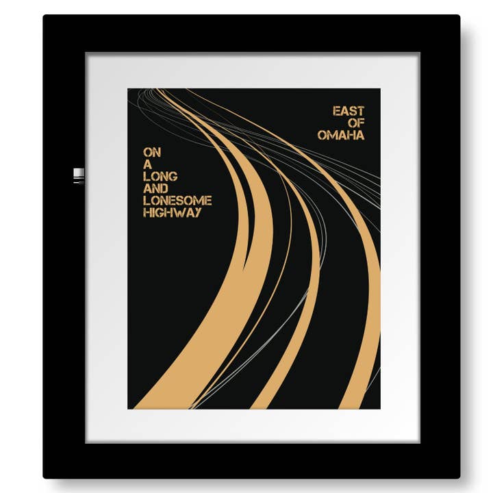 Turn the Page by Bob Seger - Song Lyrics Music Wall Art for wholesale by Song Lyrics Art