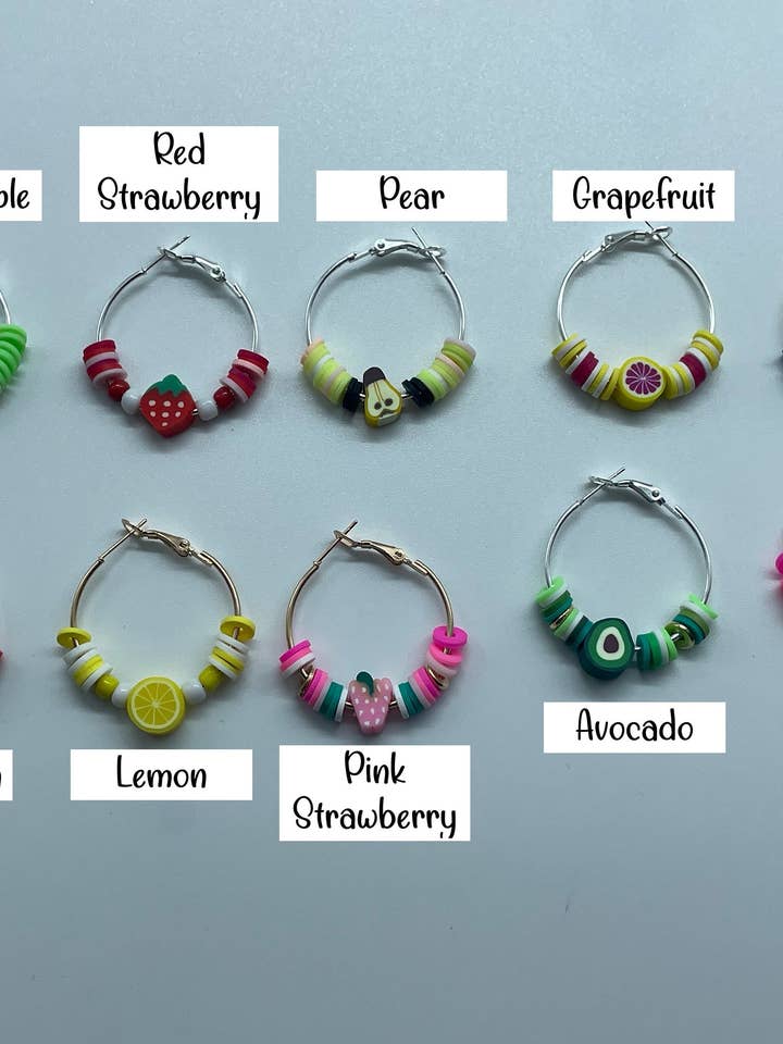 Lil frugt bøjler! I guld og sølv! for engroshandel hos R59Creates