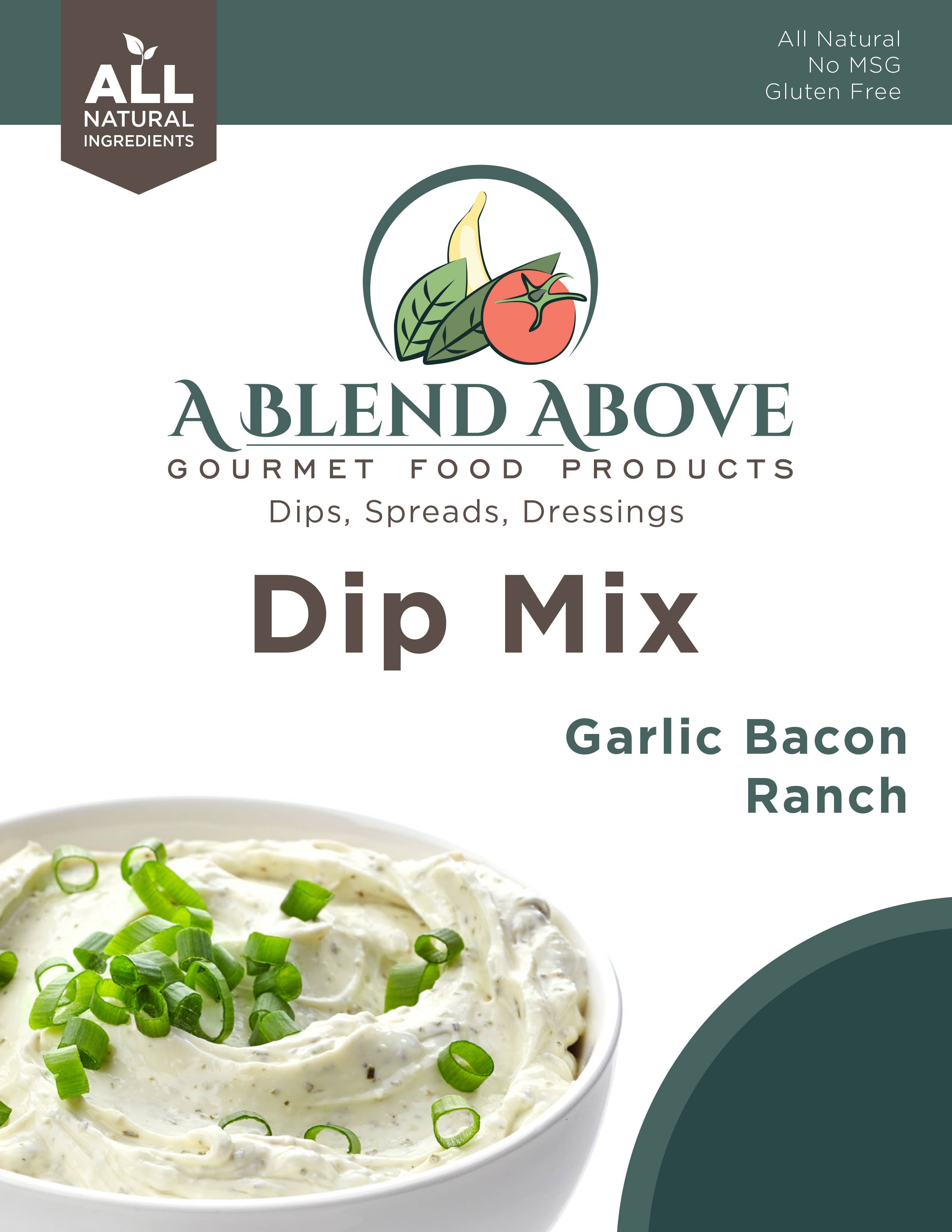 A Blend Above - Wholesale Dip - Knoflook Bacon Ranch Dip Mix4