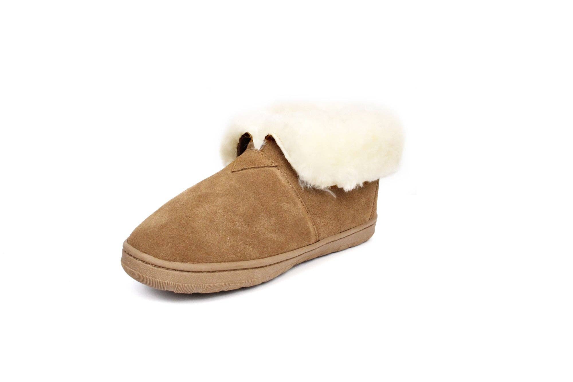 SuperLamb Footwear - Wholesale Laarsjes - Dames - originele Fold Down Bootie - Chestnut3
