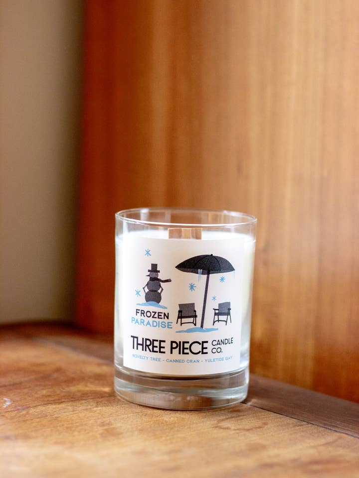Frozen Paradise for wholesale by Three Piece Candle Co.