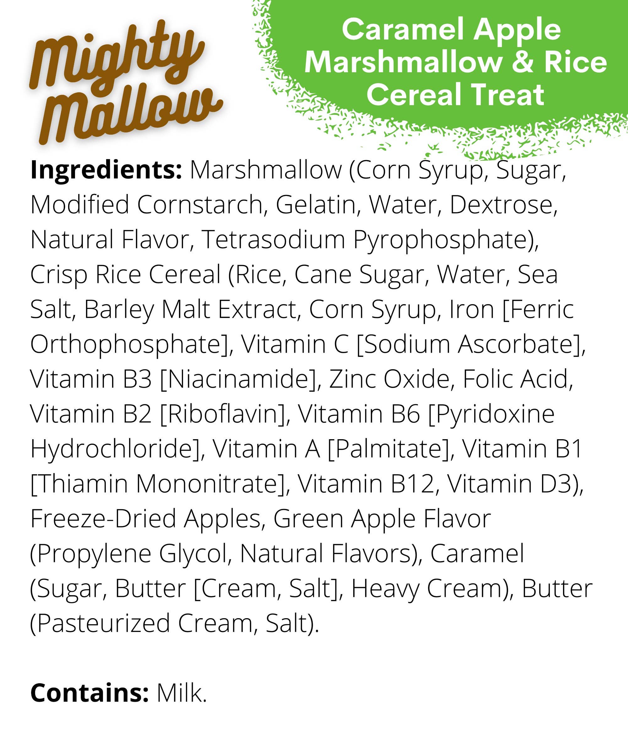 Mighty Mallow Crispie Treats - Vendita all'ingrosso Marshmallow - Dolcetto Crispie alla mela caramellata2