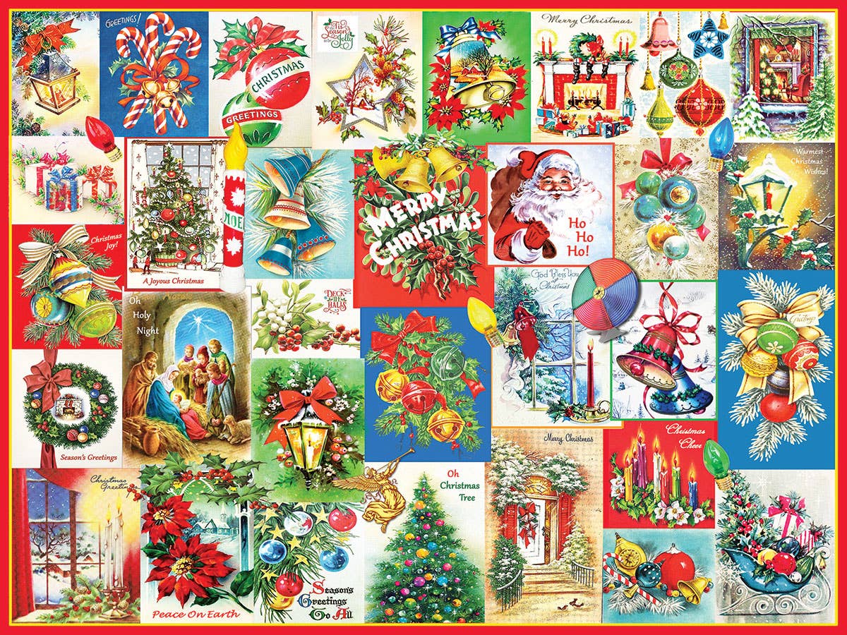 White Mountain Puzzles - Wholesale Puzzle - Adult - Deck The Halls (1914pz)  - 500 Piece Jigsaw Puzzle0