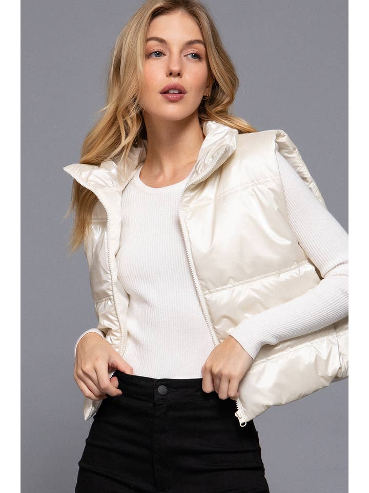 Active Basic | Active USA - Wholesale Outerwear Vest - Women's - High Neck Zip Up Vest18