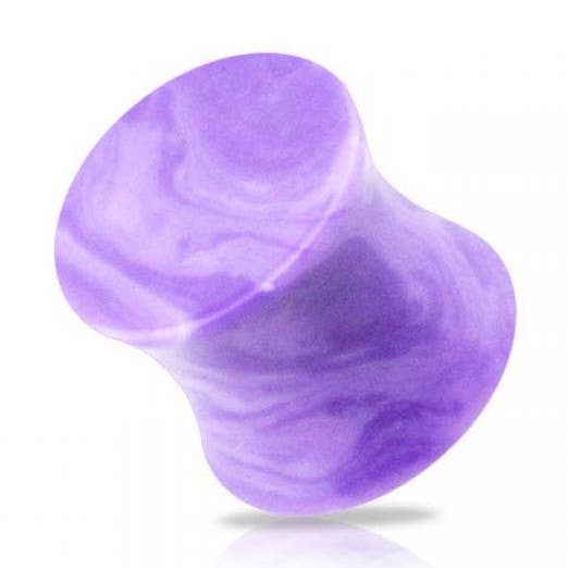 PURPLE AGATE SEMI PRECIOUS STONE SOLID SADDLE PLUGS for wholesale by CRAVE