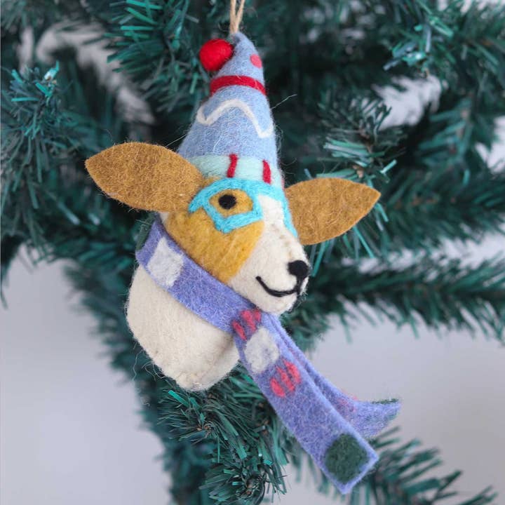 Fido de Fashionista Vilt Ornament Voor Kerstboom voor wholesale door Zwende