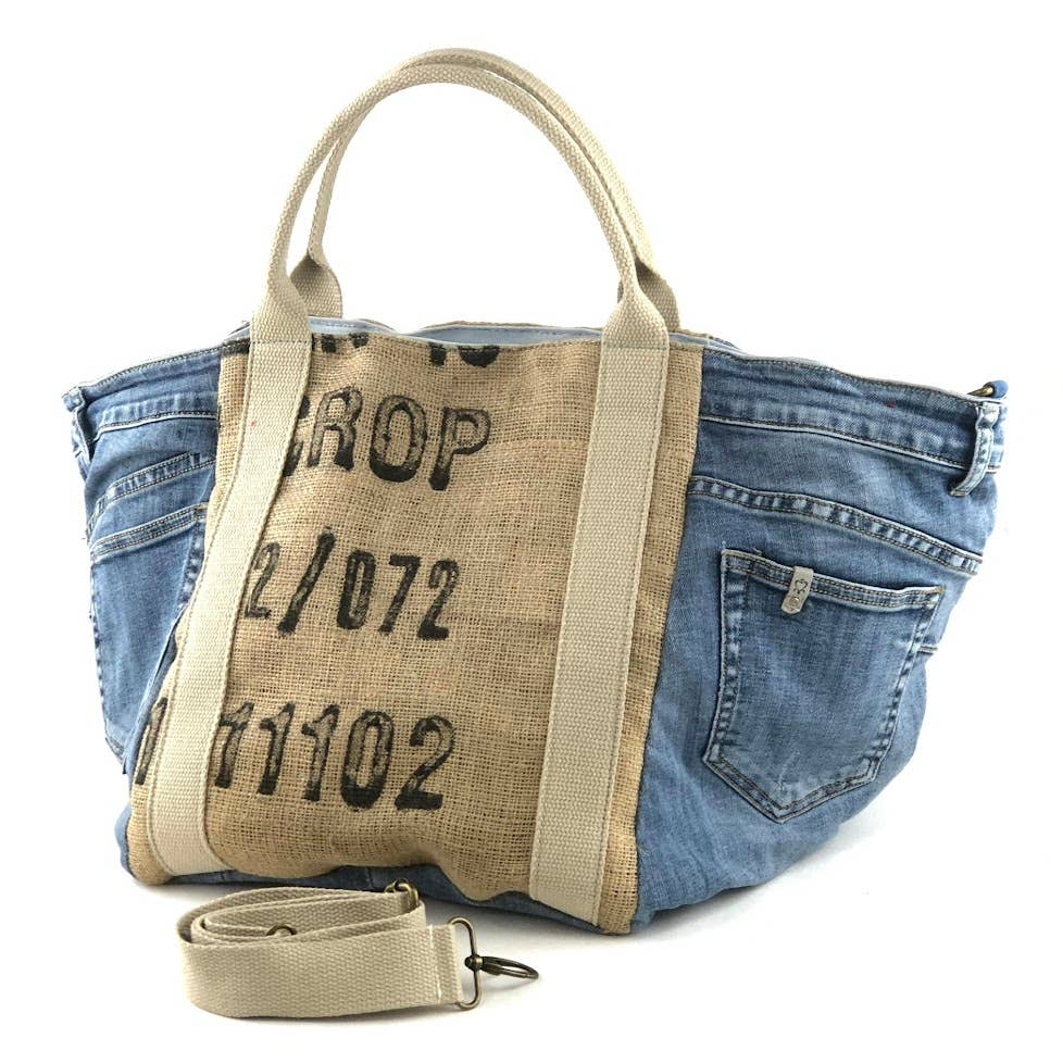 MILANO AMOUR - Wholesale Weekender Bag - Women's - NEW JERSEY DENIM MATCH JUTA POP COLOR TRAVEL CROSSBODY BAG4