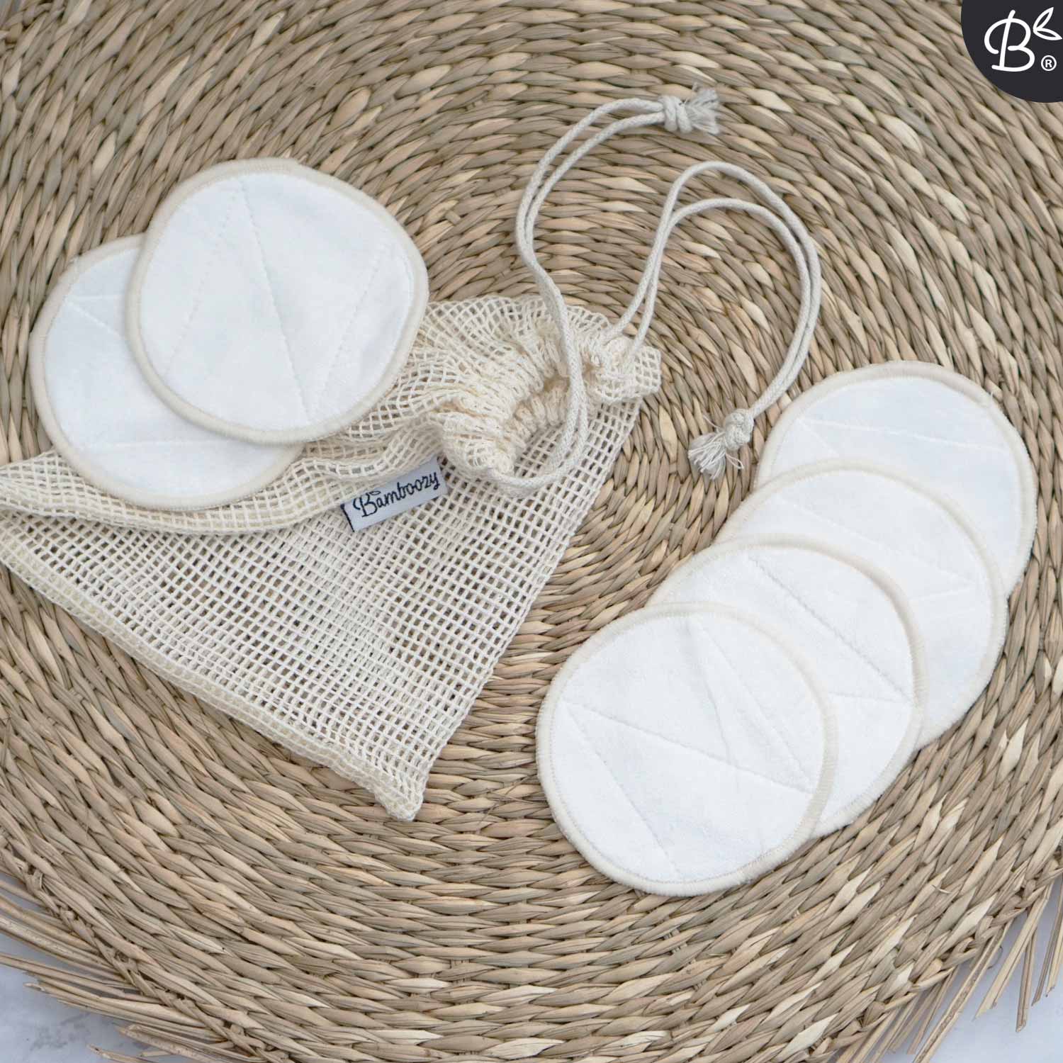 Bamboozy x Cosmeau – Großhandel Wattepad – 6 wiederverwendbare Baumwollpads7