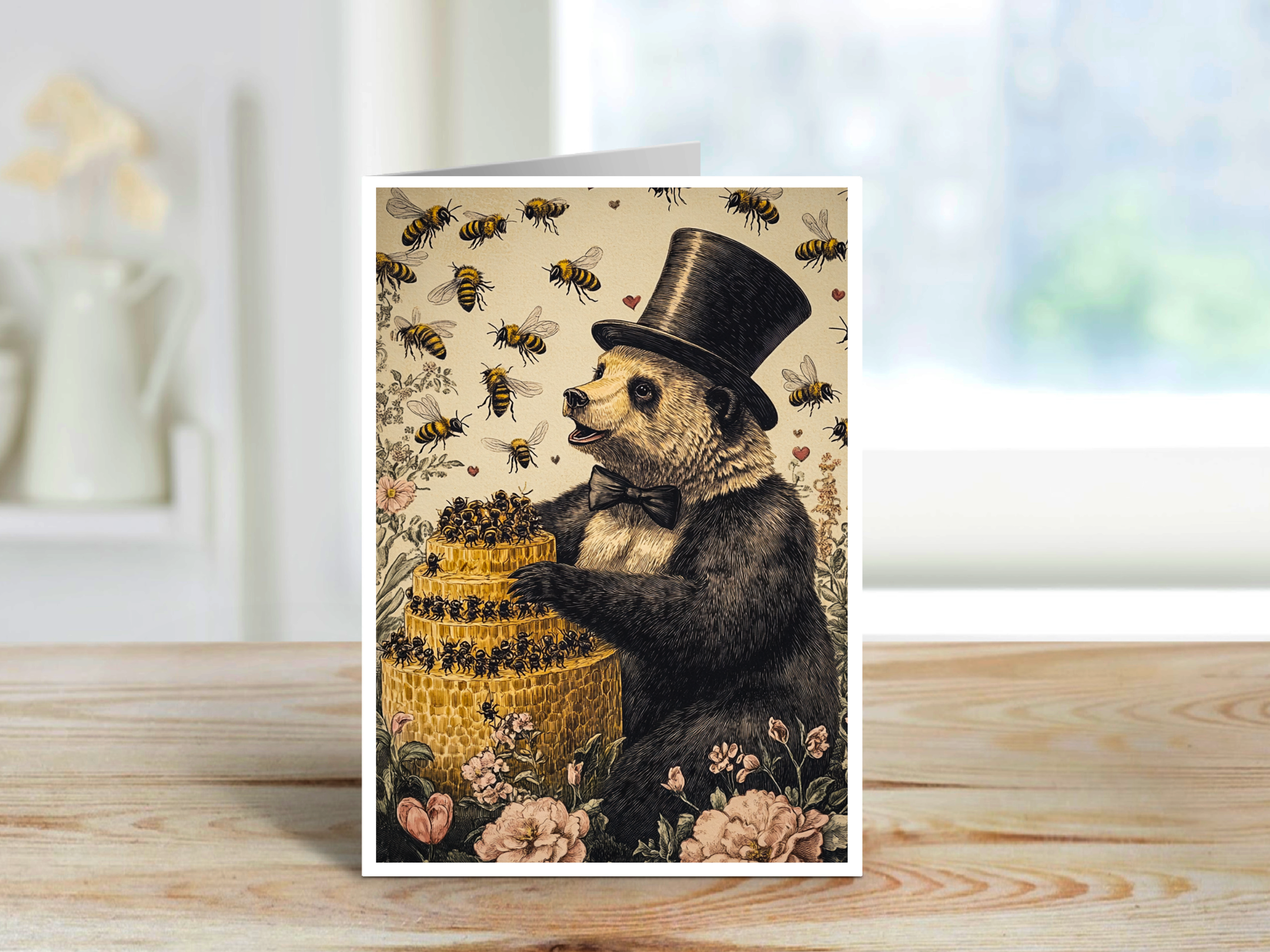 Salty Alyce - Wholesale Everyday Greeting Card - The Honey Collector Blank Greeting Card 223AS1