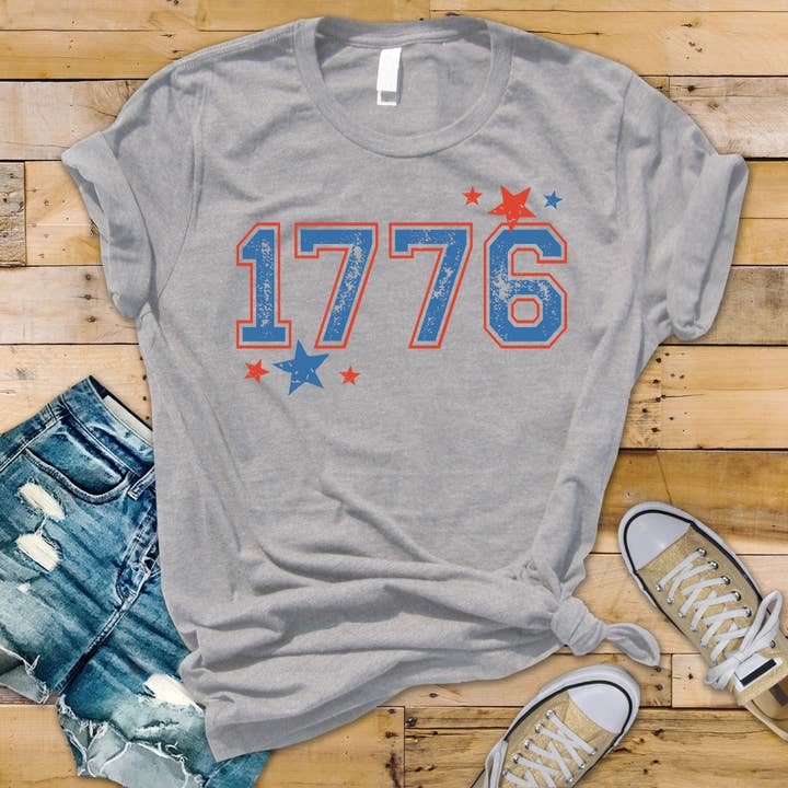 1776 Patriotic T-Shirt for wholesale by Color Custom Prints