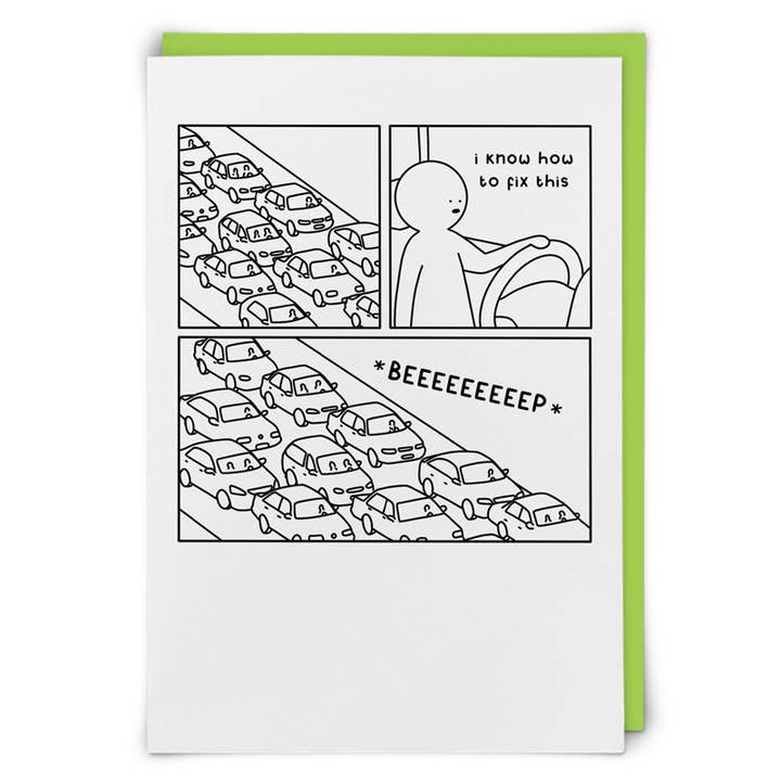 Redback Cards - ALL duties and tariffs paid - Wholesale Everyday Greeting Card - Beep Greeting Card