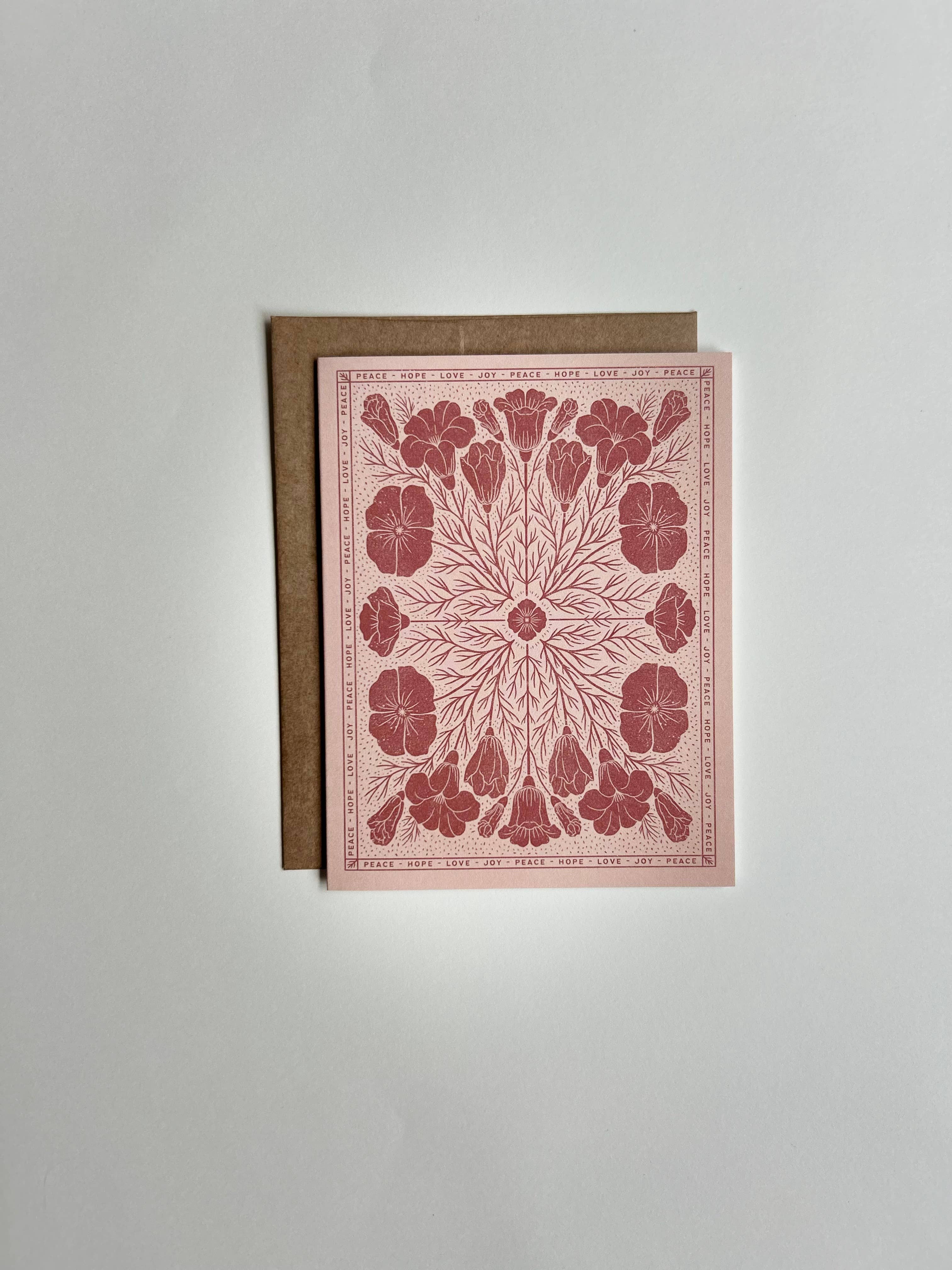 Chelsea Calkins Design - Wholesale Stationery/Notecard Set - Floral Block Print Assorted Card Set with Envelopes2