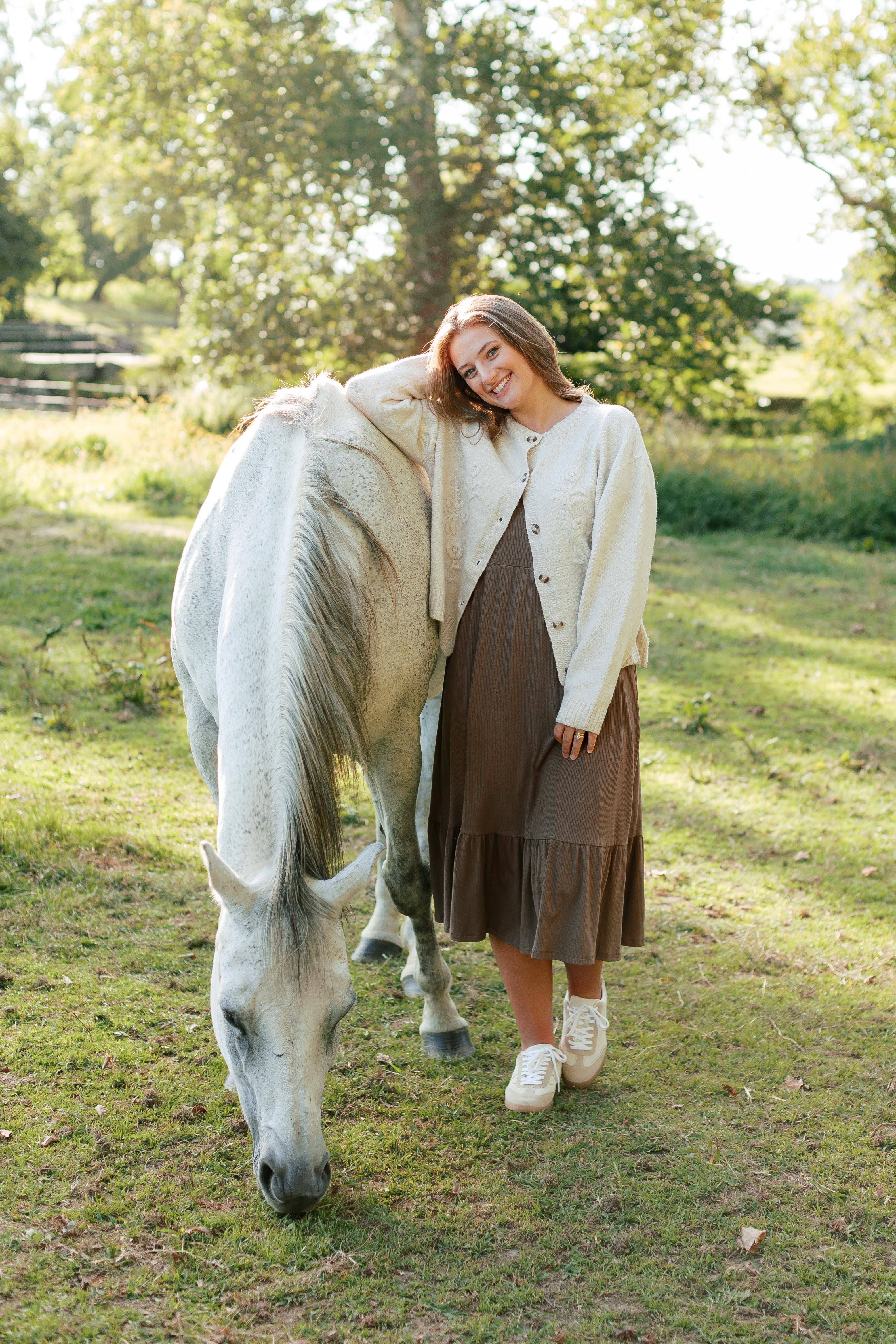 'Shiloh' Ribbed Tiered Midi Dress in Mocha FINAL SALE for wholesale on Faire7