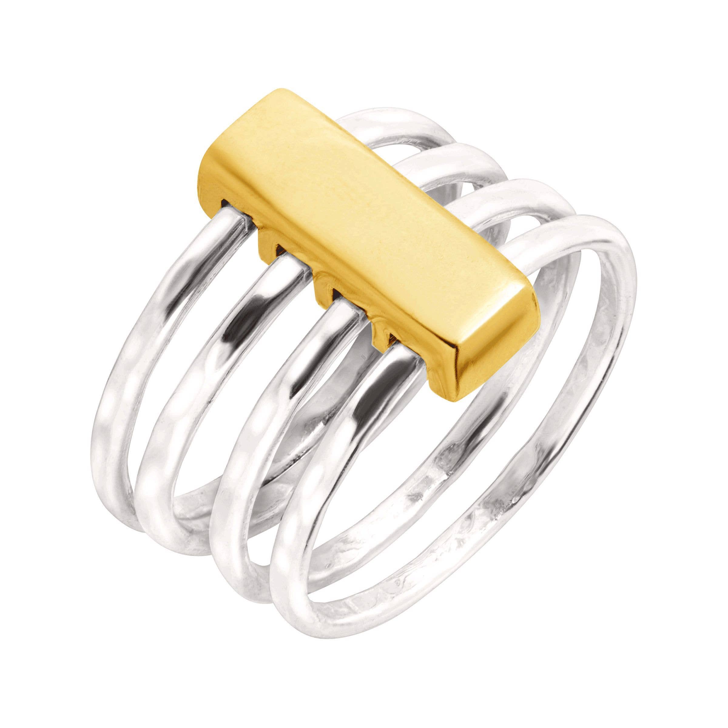 Yellow Silpada 'Agility' Ring in Sterling Silver and Brass for wholesale on Faire1