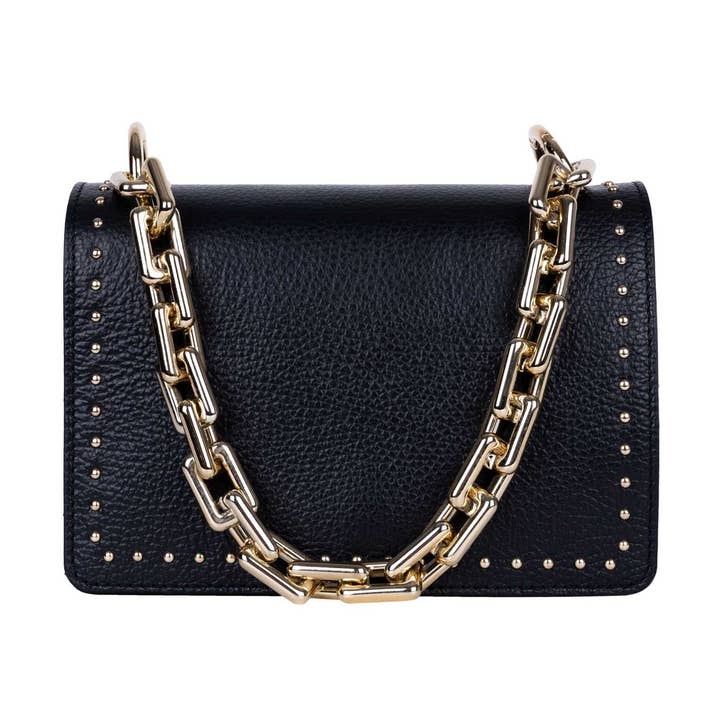 Bolsa de ombro Nicoletta preta por atacado de Shirin Sehan