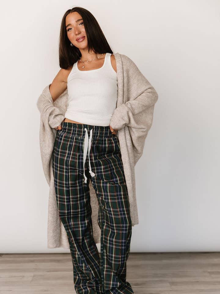Everywear Pant - Green Plaid for wholesale by Ampersand Avenue