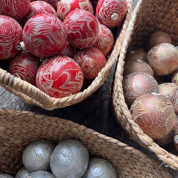 Origin Mexico - Wholesale Ornament - Handmade Christmas Ornaments, Handcrafted Tree Ornament15