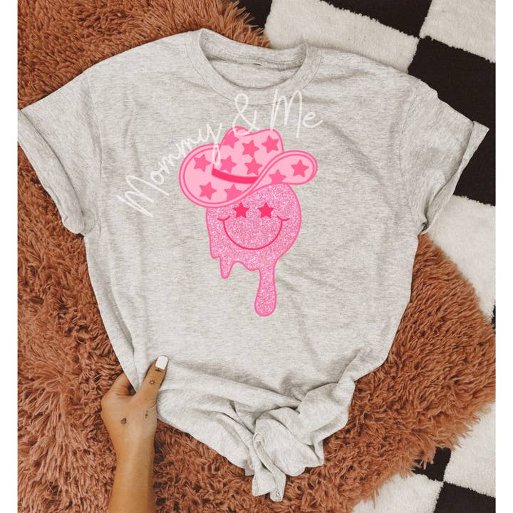 SMILEY DA COWBOY GLITTERATO per la vendita all'ingrosso da parte di Mommy & Me Boutique