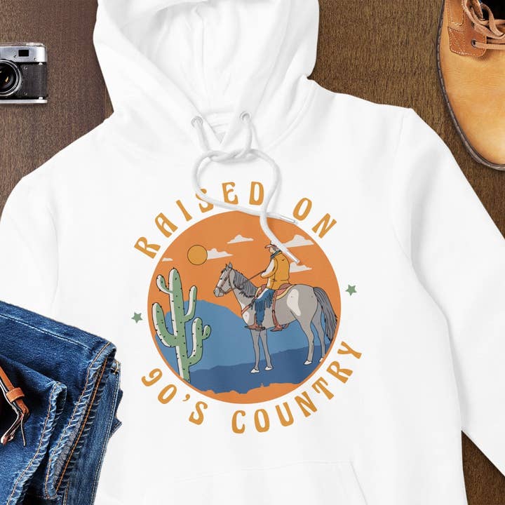 FreakyTeeFactory - Vente T-shirt sérigraphié – femme - T-shirt rétro années 90 country avec motif cowboy et cheval style vintage19