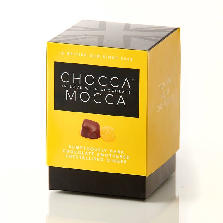Dark Chocolate Crysallised Ginger - Chocca Mocca for wholesale by The Original Candy Company
