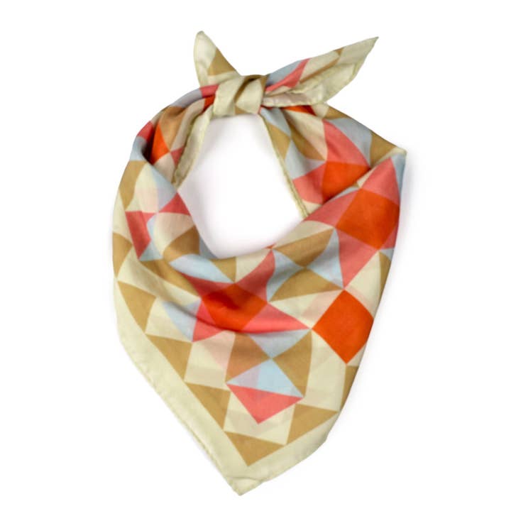 Mirage Silk Bandana - Peach Blush for wholesale by Vismaya - A Brand by Shivani LLC