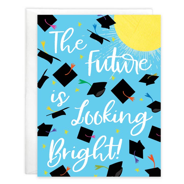 GINA B DESIGNS - Wholesale Graduation Card - With Scripture Graduation Greeting Card - Future is Bright