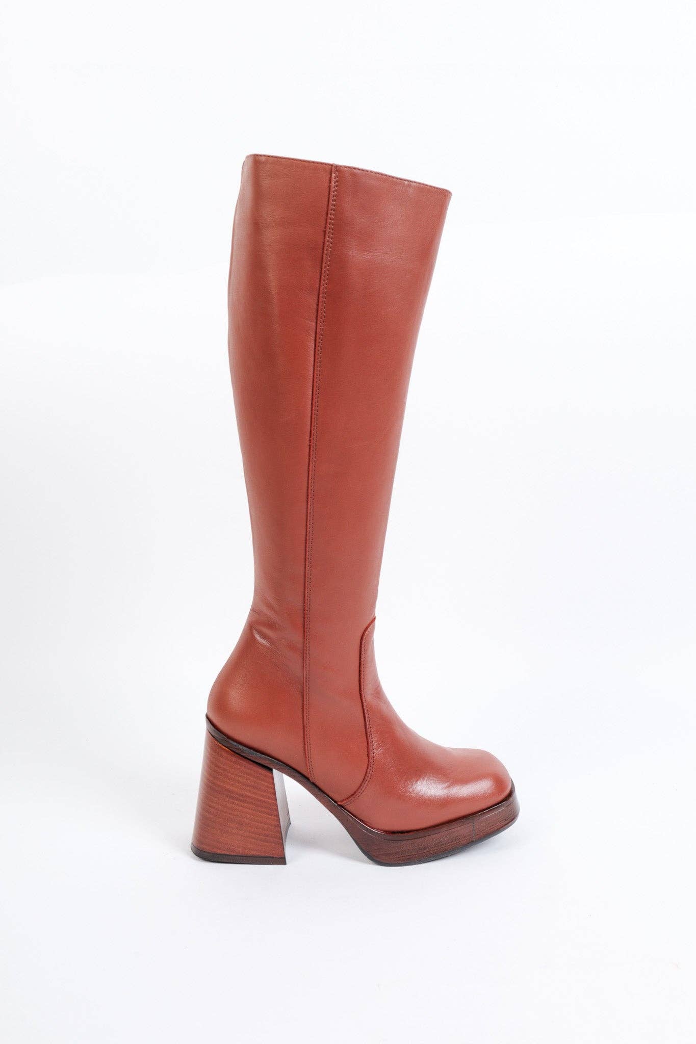 KMB Shoes - Wholesale Boots - Women's - MACY BRICK - Knee-High Heeled Boots1