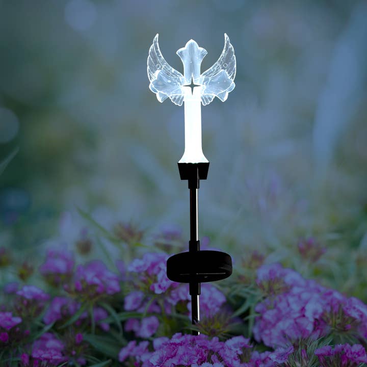 Forever Gifts Inc. - Vendita all'ingrosso Paletti da giardino/prato - Luce solare Cross Garden Stake, set di 13