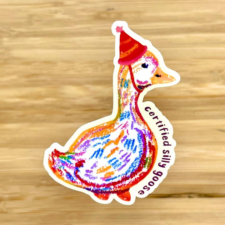 Certified Silly Goose | Vinyl Sticker for wholesale by Janine Payne Illustrations