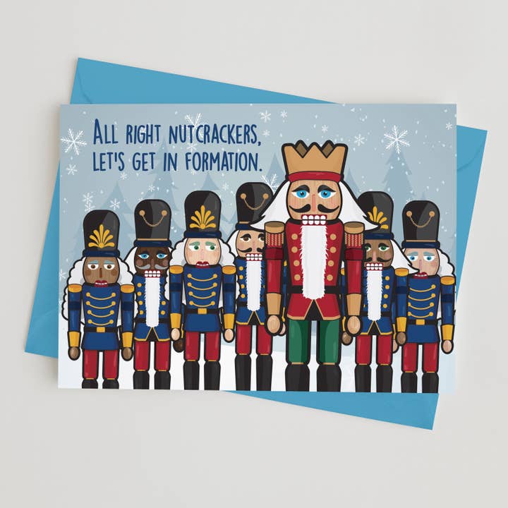 Nutcracker Formation Greeting Card for wholesale by Monster Crackers