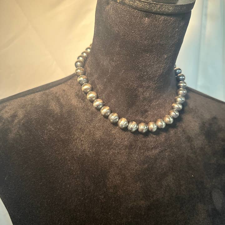 BDN Boutique – Engroshandel Perlehalskæde – 12mm Byg dit eget halskæde med sterlingsølvperler 14"-24"3