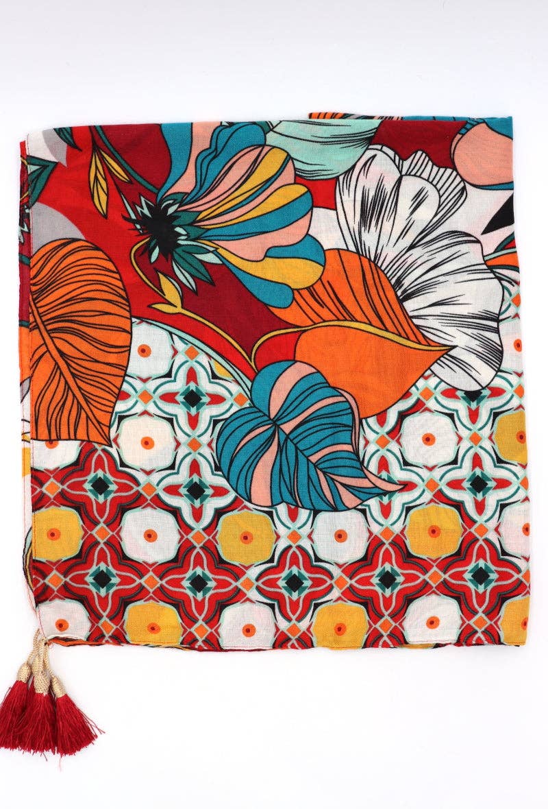 LIL' MOON - Wholesale Scarf - Women's - Square #LM2023 -733