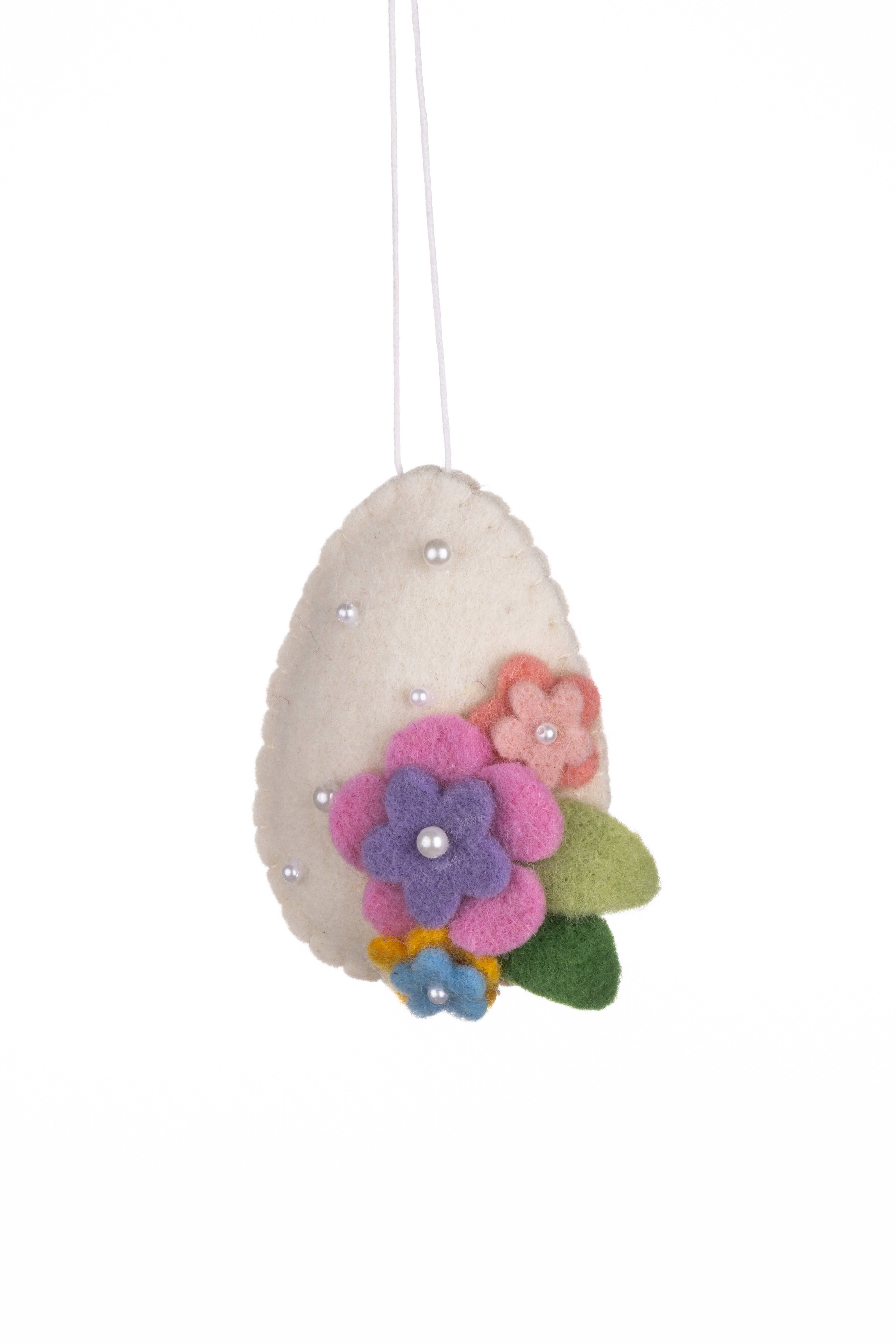 Shoeless Joe Ltd – wholesale Ornament – Multi Flowered Egg