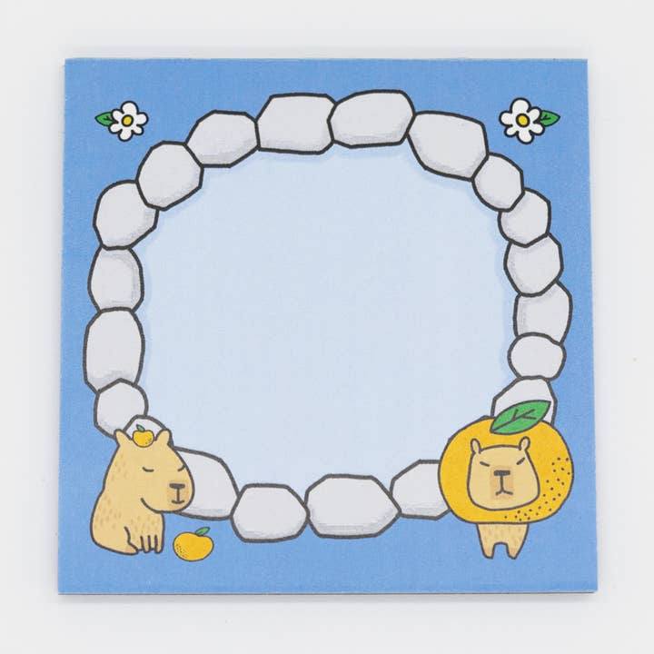 Capybara 4"x4" Notepad for wholesale by Pineberry Paper