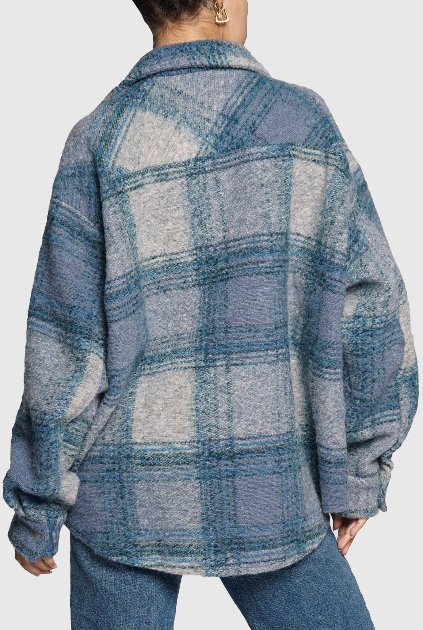 Sans Souci - Vente Chemise à col boutonné – femme - CHEMISE À CARREAUX BOUTON-PRESSION6