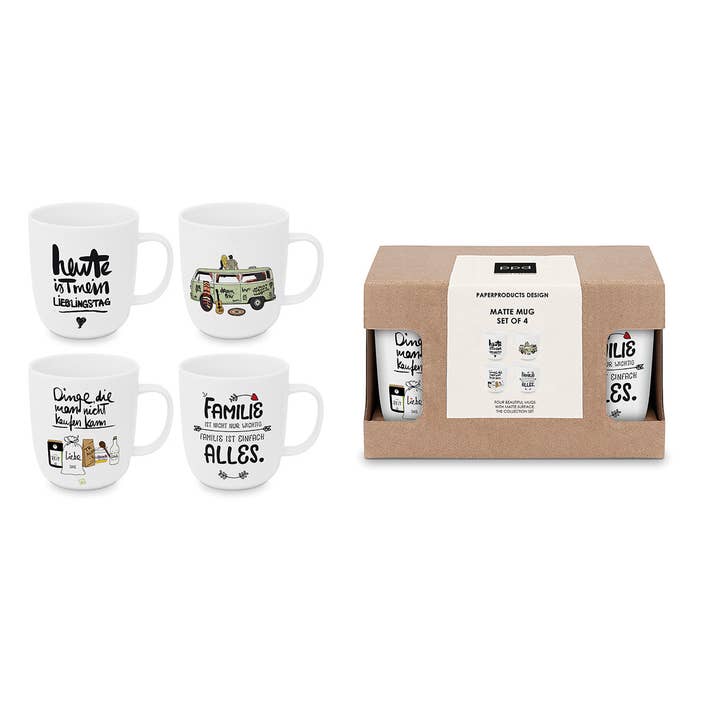 Formart X 4 Matte Mug Set 4 for wholesale by ppd Paperproducts Design GmbH