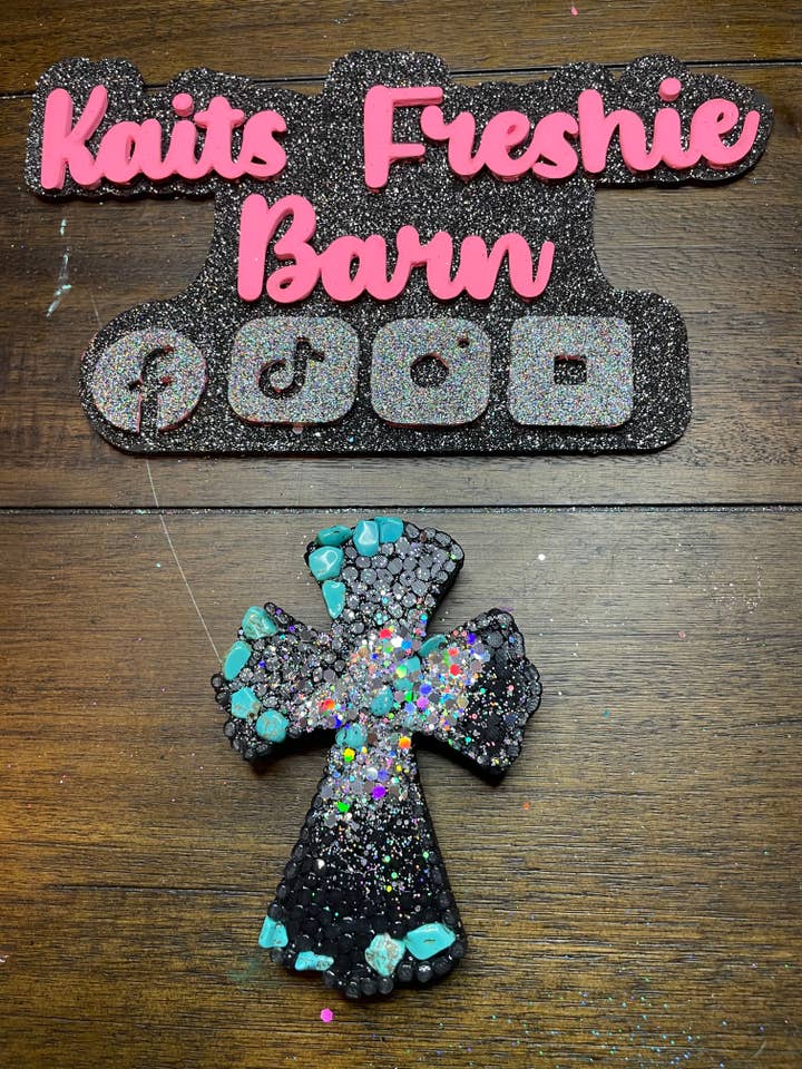 Cross Car Freshie for wholesale by Kaits freshie barn