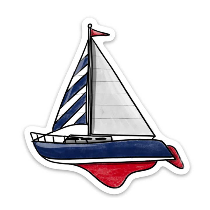 Sailboat - Sticker for wholesale by Kevin & Kaia
