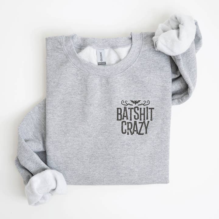 Crewneck Sweatshirts for Halloween - Batshit Crazy for wholesale by P E T I T R U E